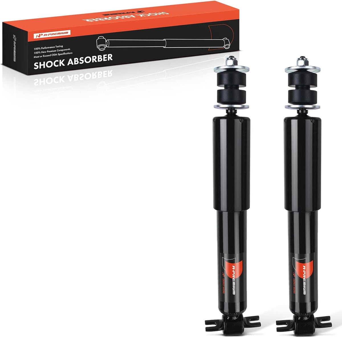 A-Premium Front Shock Absorbers, Set of 2 - Compatible with Chevrolet, GMC