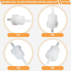 SPJIUQI 8M0157133 35-16248 Inline Fuel Filter for Tohatsu Mercury 4HP-30HP