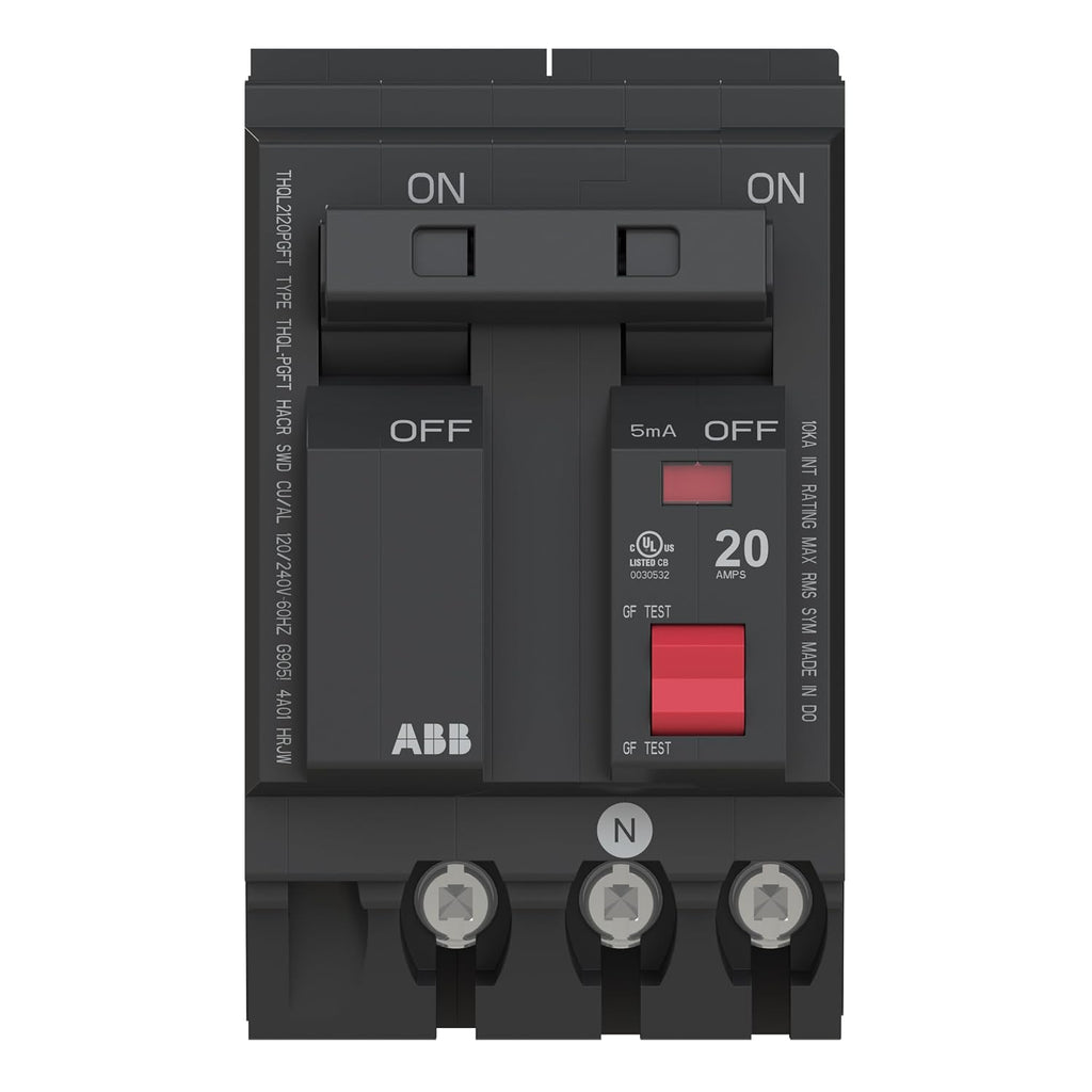 ABB Q-Line THQL2120PGFT • Ground Fault Circuit Breaker • 20 Amp • 2-Pole