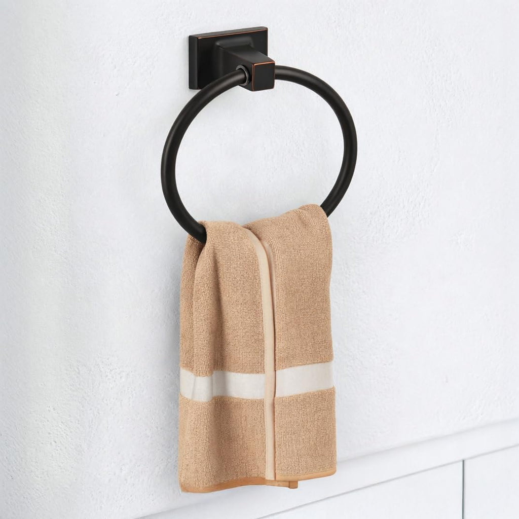 539239 Millbridge Classic Towel Ring for Bathroom Oil Rubbed Bronze | Wall Mount, Classic, Zinc, Hardware, 539239