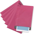 Medium Poly Mailers 9x12, Solid Pink Shipping Bags - Tear And Puncture Free Poly Bags - Water Resistant Mailing Bags