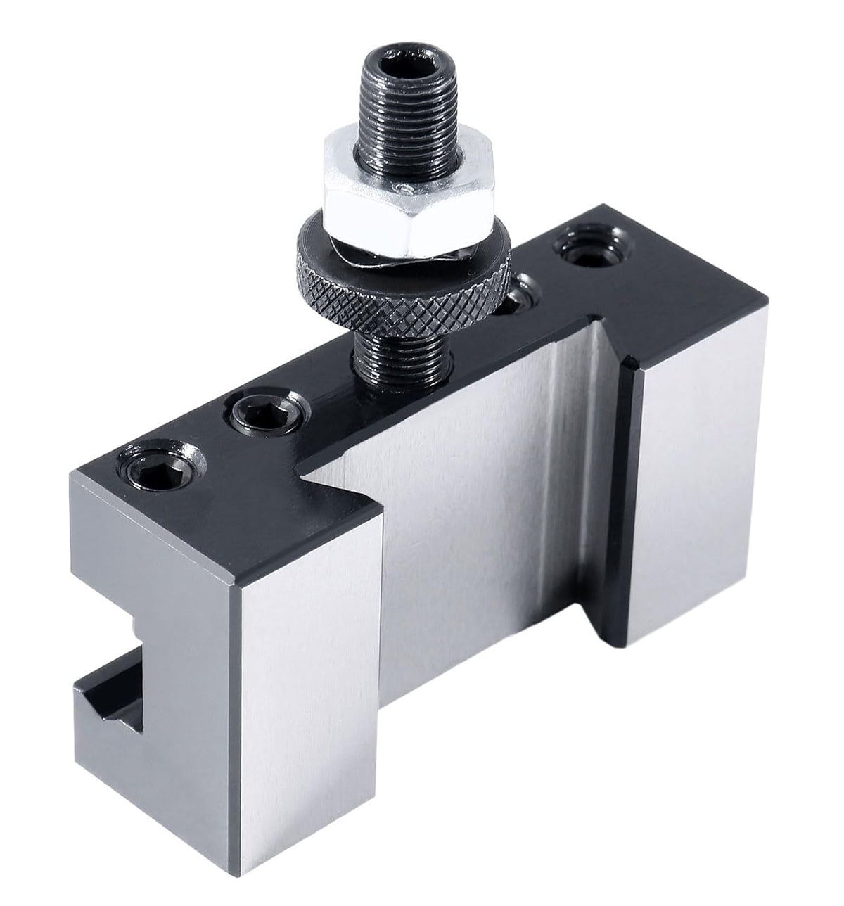 Accusize Industrial Tools Style Axa Boring, Turning and Facing Quick Change Tool Post Holder for 1/2'' Turning Tools, Style 2, 0250-0102