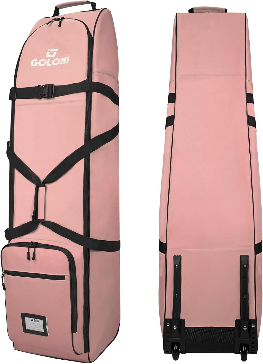 Golf Travel Bag with Wheels for Airlines, Heavy Duty Golf Club Travel Case, Water Resistant Golf Bag Cover for Air