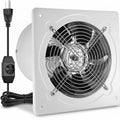 8 Inch Exhaust Fan with Speed Controller, Wall Mount Ventilation Fan
