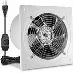8 Inch Exhaust Fan with Speed Controller, Wall Mount Ventilation Fan