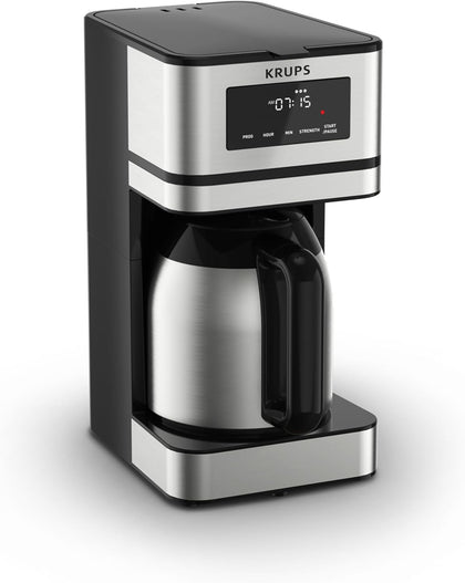 12-Cup Programmable Thermal Carafe Coffee Maker with 3 Strengths | 24-hour programmable, 3 brew strengths