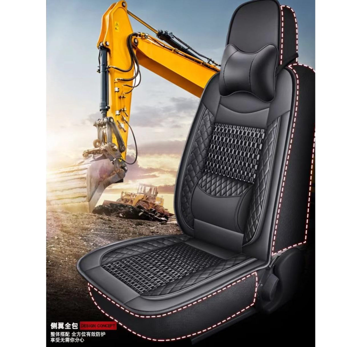 Seat Cover for Bobcat E32 E34 E35 E38 E40 E42 E45 E48 E50 E55