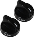 316442513 Stove Knob Black Gas Oven Range Control Assembly (2PACK) | Compatible with Frigidaire, Kenmore, Sears Burner