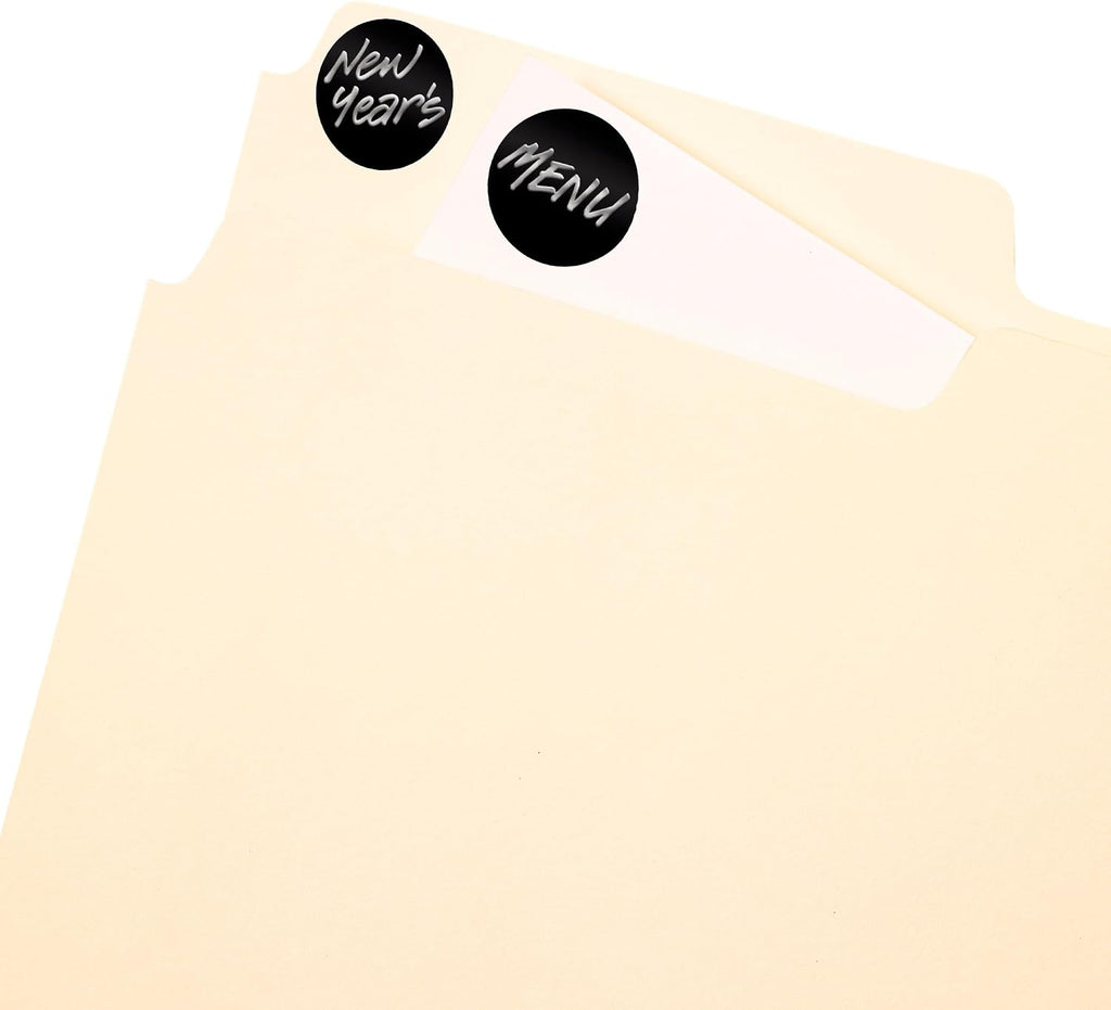 Color-Coding Removable Labels, 3/4 Inch Round Labels, Black, Non-Printable, 1,008 Dot Stickers Total (5459)