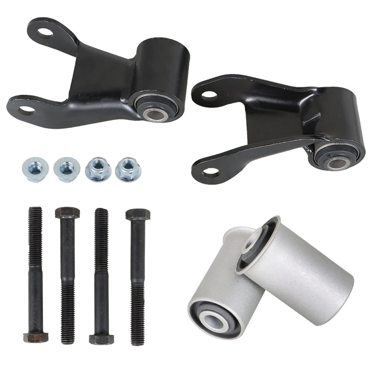 LABLT 2pcs Rear Leaf Spring Shackle Repair Kit