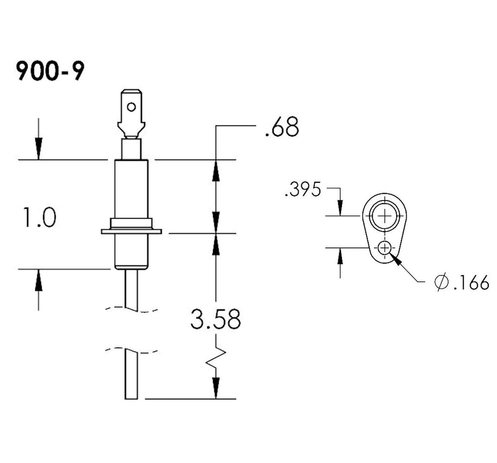 Furnace Flame Sensor Replaces Lennox - Armstrong - Ducane 98M87