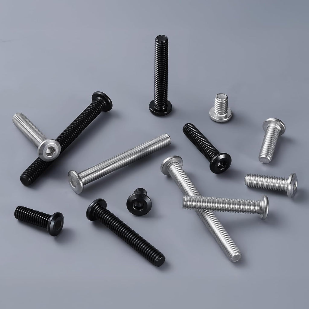5/16-18 x 1-1/4" Bolt, 30PCS Flat Head Hex Socket Cap Screws Bolts, 304 Stainless Steel 18-8, Fully Threaded, with Hex Spanner