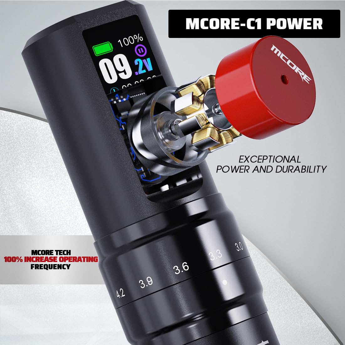 Fold2 Pro Wireless Tattoo Machine Kit, 7-Stroke Rotary Pen