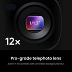 Luna Ultra - 8K Vlogging Camera with Dual Leica Lenses, 12× Zoom, 1" Sensor, Detachable 2" Touchscreen, Triple AI