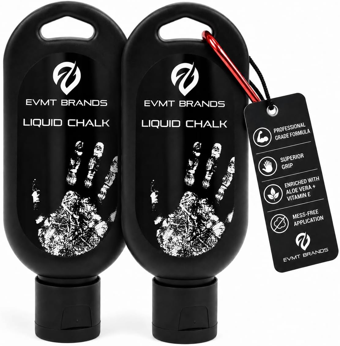 Liquid Chalk, Mess Free Gym Chalk for Weightlifting, Gymnastics, Rock Climbing, Dancing. Sweat Resistant and Long