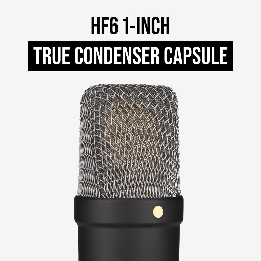 RØDE NT1 Signature Series Large-Diaphragm Condenser Microphone with Shock Mount, Pop Filter and XLR Cable for Music