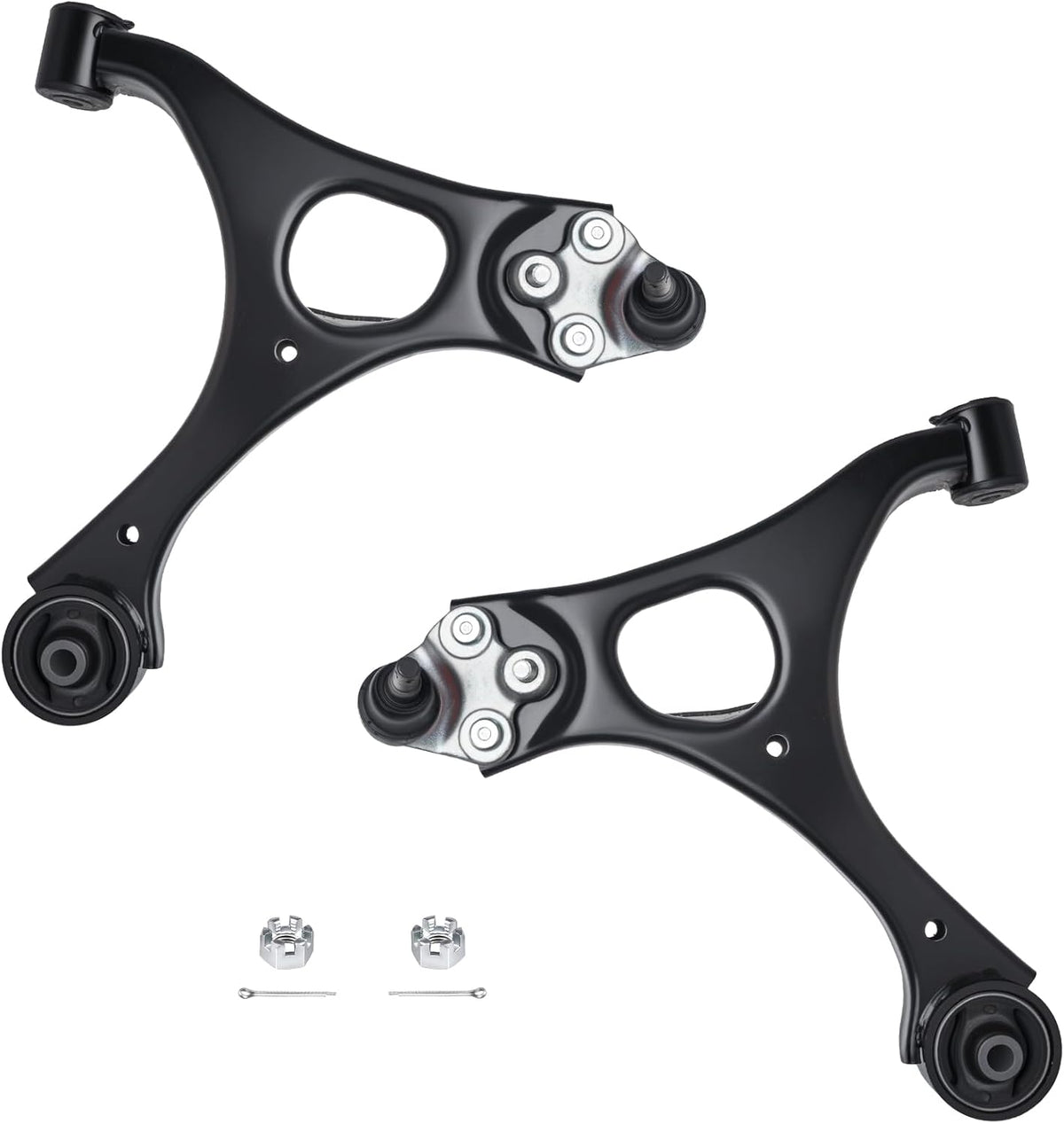 Front Lower Control Arm and Ball Joint Assembly Compatible With 2006-2011 Honda Civic (For 1.4L and 1.8L) / 06-11 Acura CSX AUQDD K620382 K620383 Left Right 2Pc Set Suspension