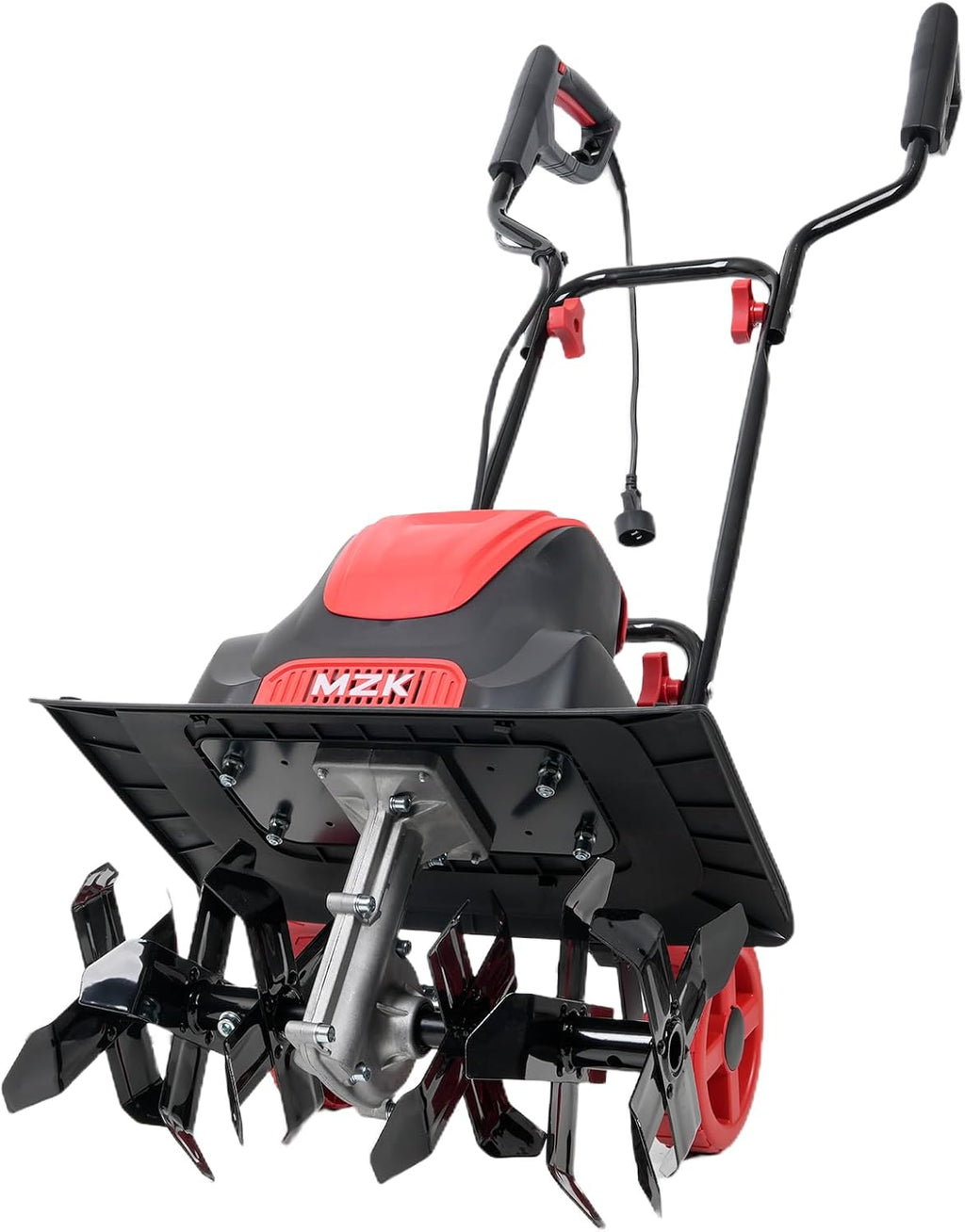 16-Inch 13.5A Electric Tiller Cultivator,Foldable Rototiller | 8-inch tilling depth with adjustable wheels for garden