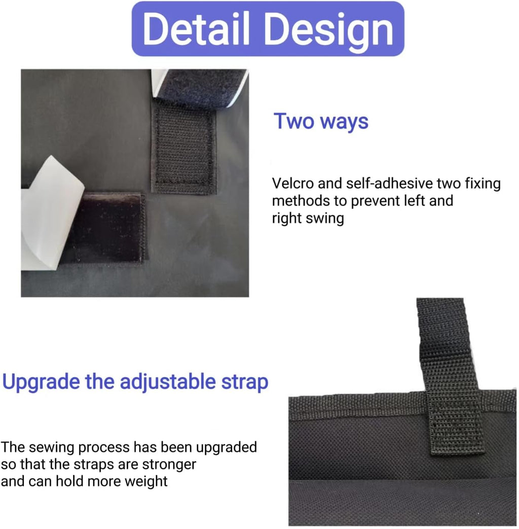 Car Trunk Organizer, Large Capacity Car Organizers and Storage with 8 Pockets, Waterproof Backseat Hanging Organizer