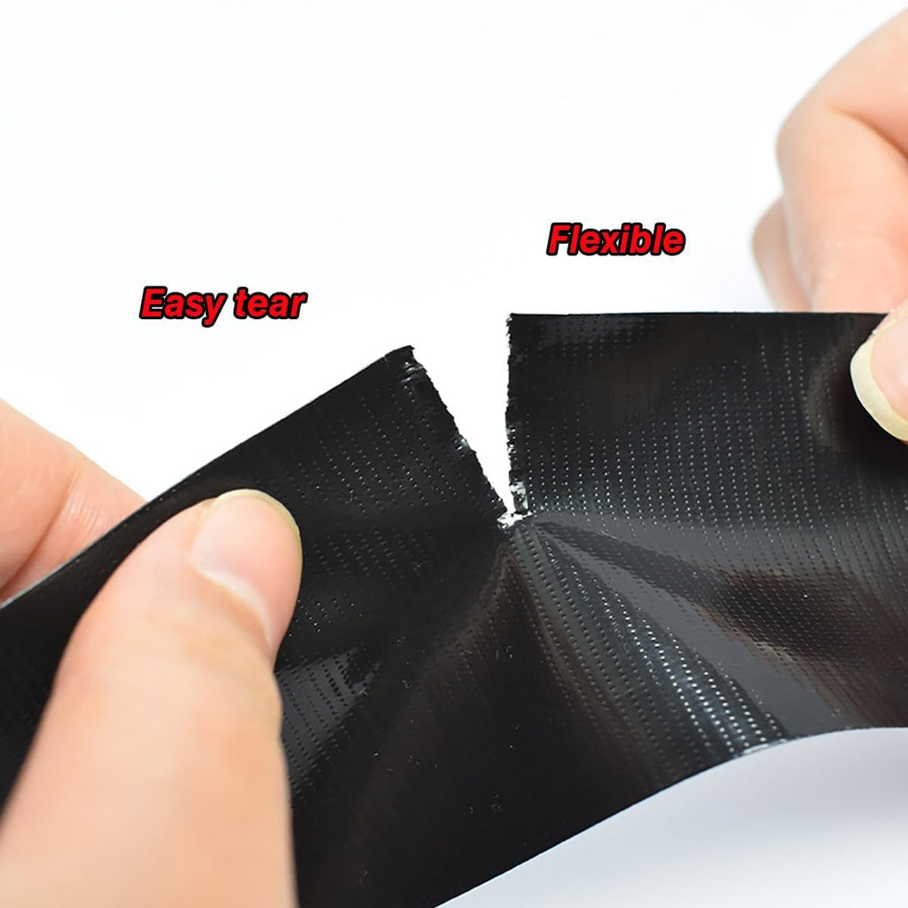 3Pack Black Duct Tape Heavy Duty Waterproof 60 Yards x 2 Inch Total