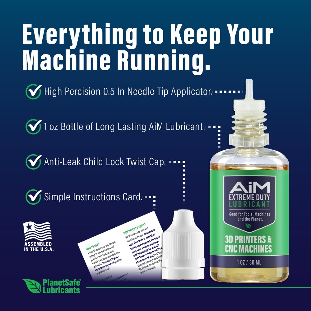 PlanetSafe Lubricants AiM 3D Printer & CNC Machine Grease, 1 oz