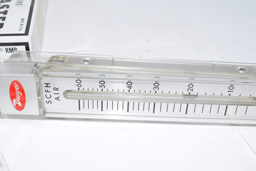 Dwyer Rate-Master Flowmeter, RMB-57, 3% Acc, 60-600 SCFH air, PC Body