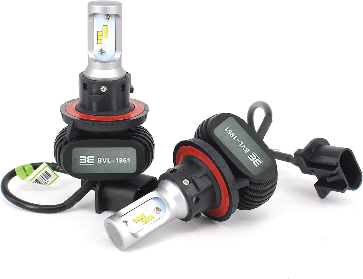 Premium LED Upgrade Kit - H13/9008 LED Headlight Kit - Compatible with Polaris - Ranger - RZR General - 2 Pack Low and High Beam Lamp Set - Fan Less 4000LM LED Replacement Bulb Kit