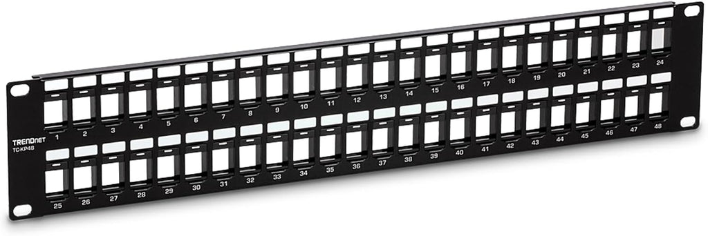 TRENDnet 48-Port Blank Keystone 2U HD Patch Panel, TC-KP48