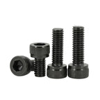 M5 x 20mm(30 Pack) Hex Socket Head Cap Screws Bolts, Black Oxide 304 Stainless Steel 18-8, Hex Drive, Bright Finish Fully Machine Thread