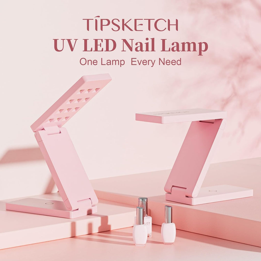 UV Nail Lamp UV Light for Nails - 18W Fast Curing LED, Suitable for All Gel Polishes, Dual Timing, Type-C