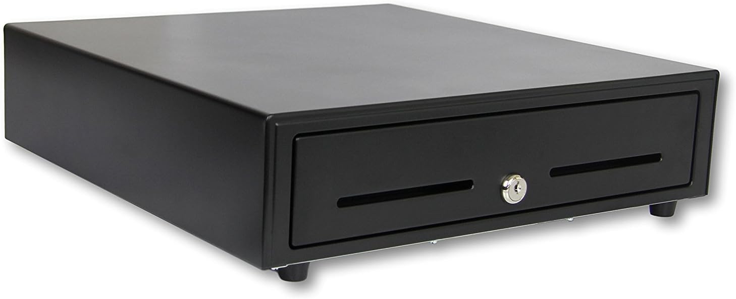 USB Receipt Printer Driven Cash Register Drawer for Point of Sale (POS) System with Removable Coin Tray, 5 Bill/5