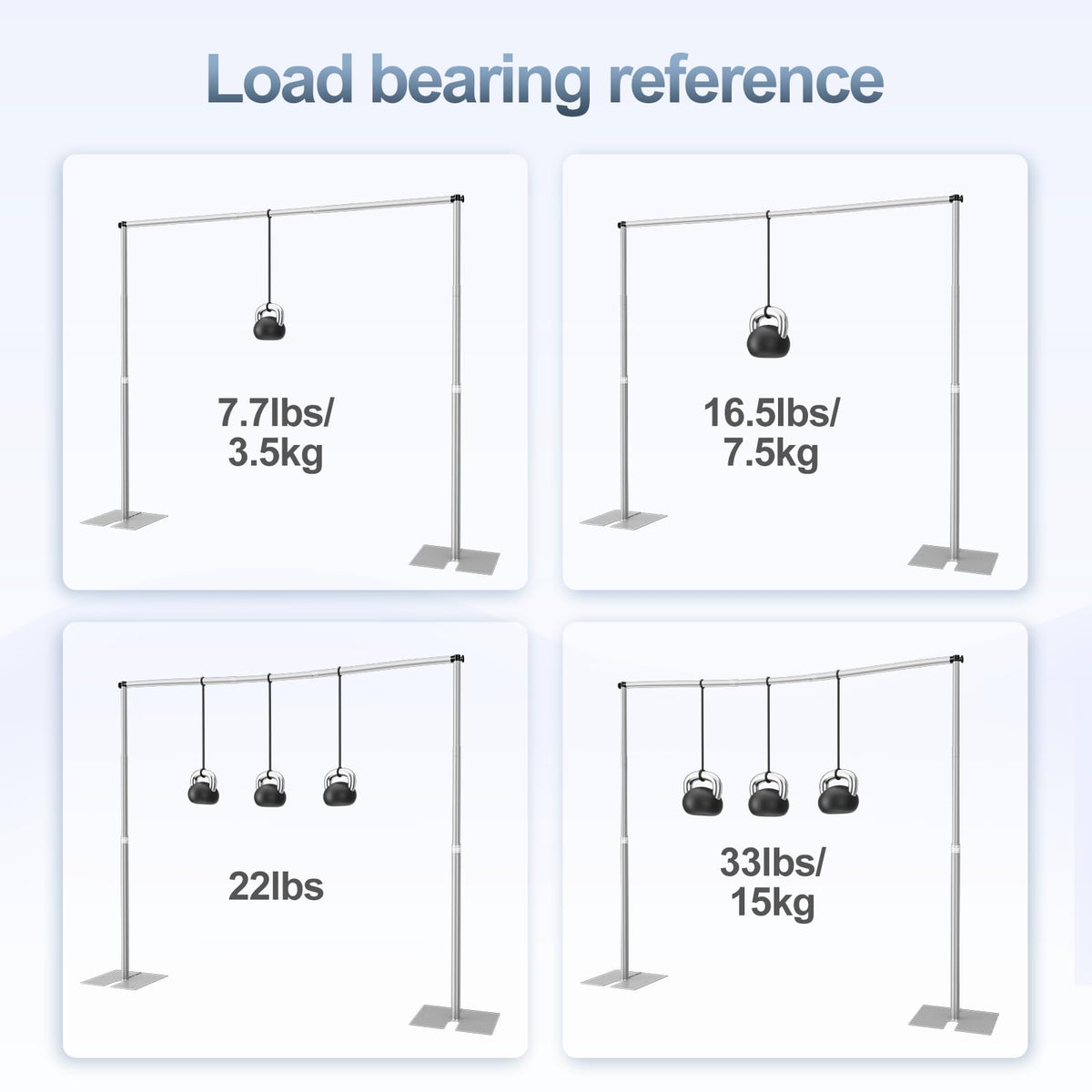 10x10ft Heavy Duty Backdrop Stand Adjustable Pipe and Drape Kit