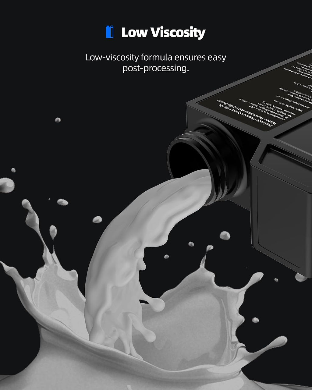 Water-Washable ABS-Like Resin, Combines Features of ABSLIKE Resin & Water Washable Resin, Non Brittle, High