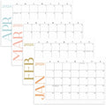 S&O Modern Large Desk Calendar from January 2026-June 2027 - Tear-Away Table Calendar 2026-2027 - Desktop Blotter
