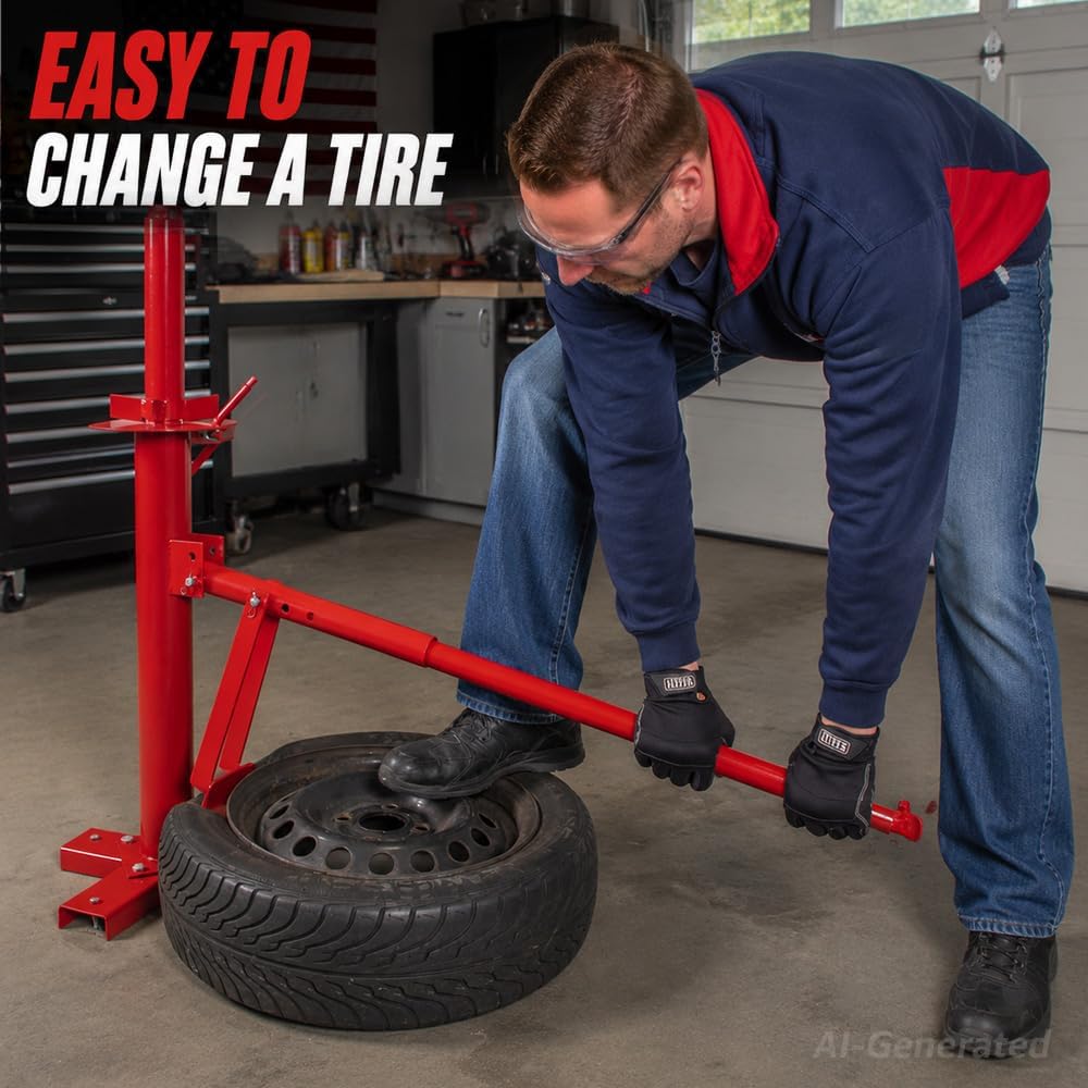 Manual Tire Changer, Tire Bead Breaker, Portable Hand Tool Manual