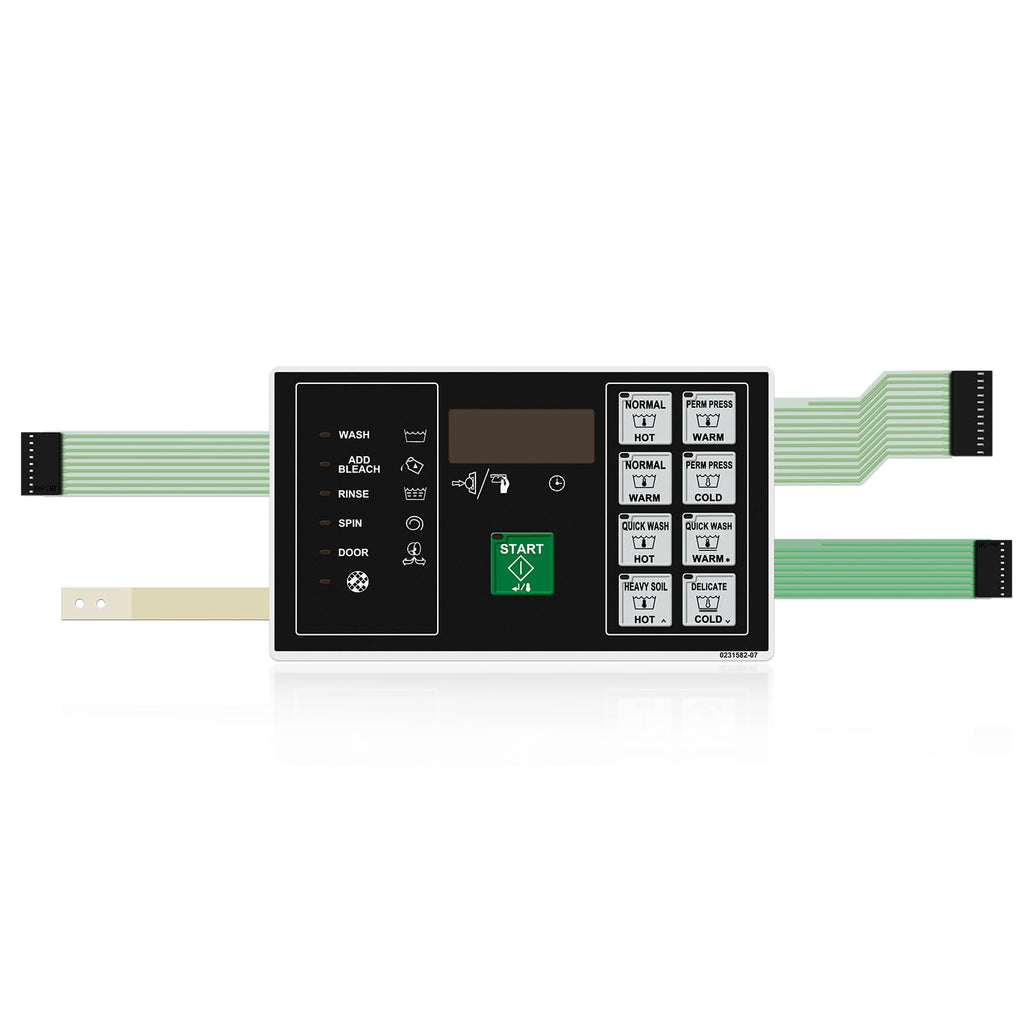 F0231582-03P for Speed Queen Washer Membrane Switch Keypad Replacement