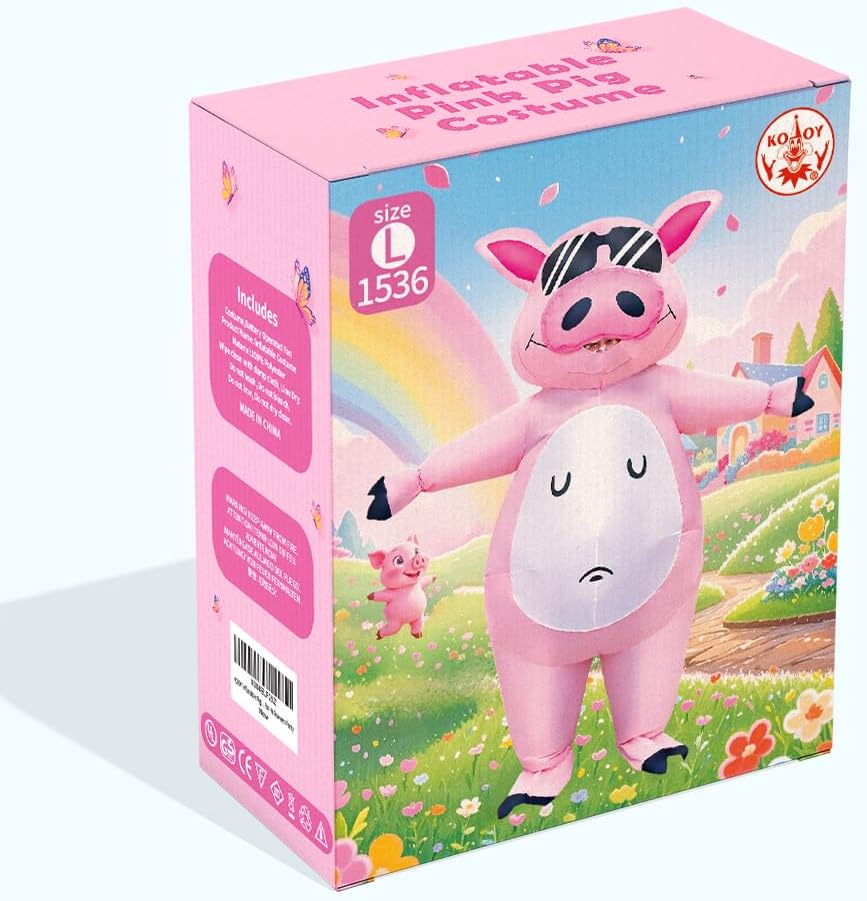Inflatable Pig Costume, Pig Costume Adult Inflatable Costumes Adult Size Full Body Blow up Costumes for Adults Women