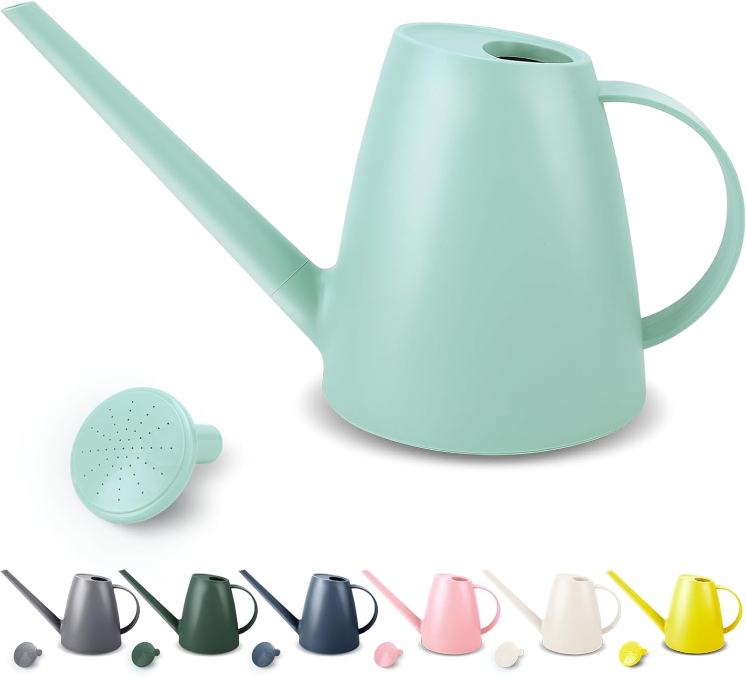 Watering Can for Indoor and Outdoor Plants - Long Spout Water Can for Garden, Flower, House Plants - 1.8L/1/2 Gallon