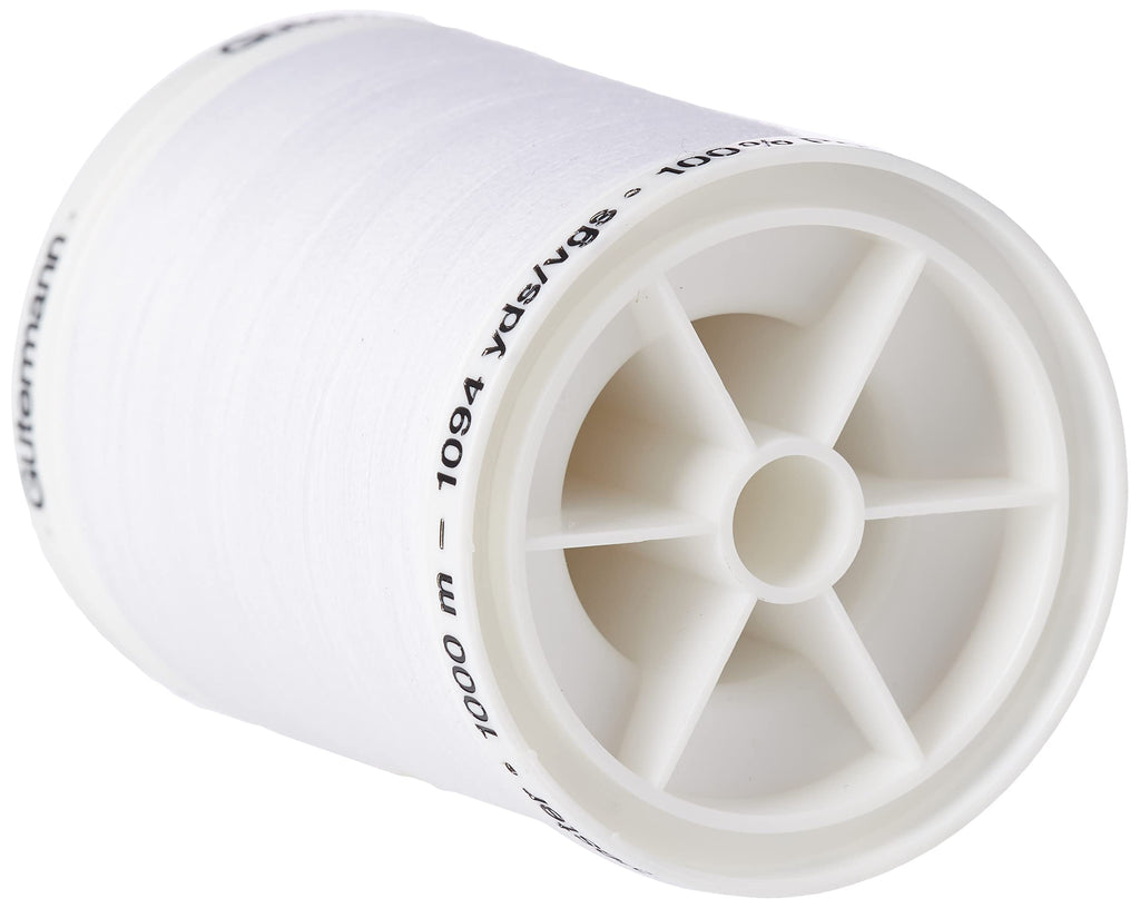 Gutermann Sew-All Thread, Polyester, White, 1000 m