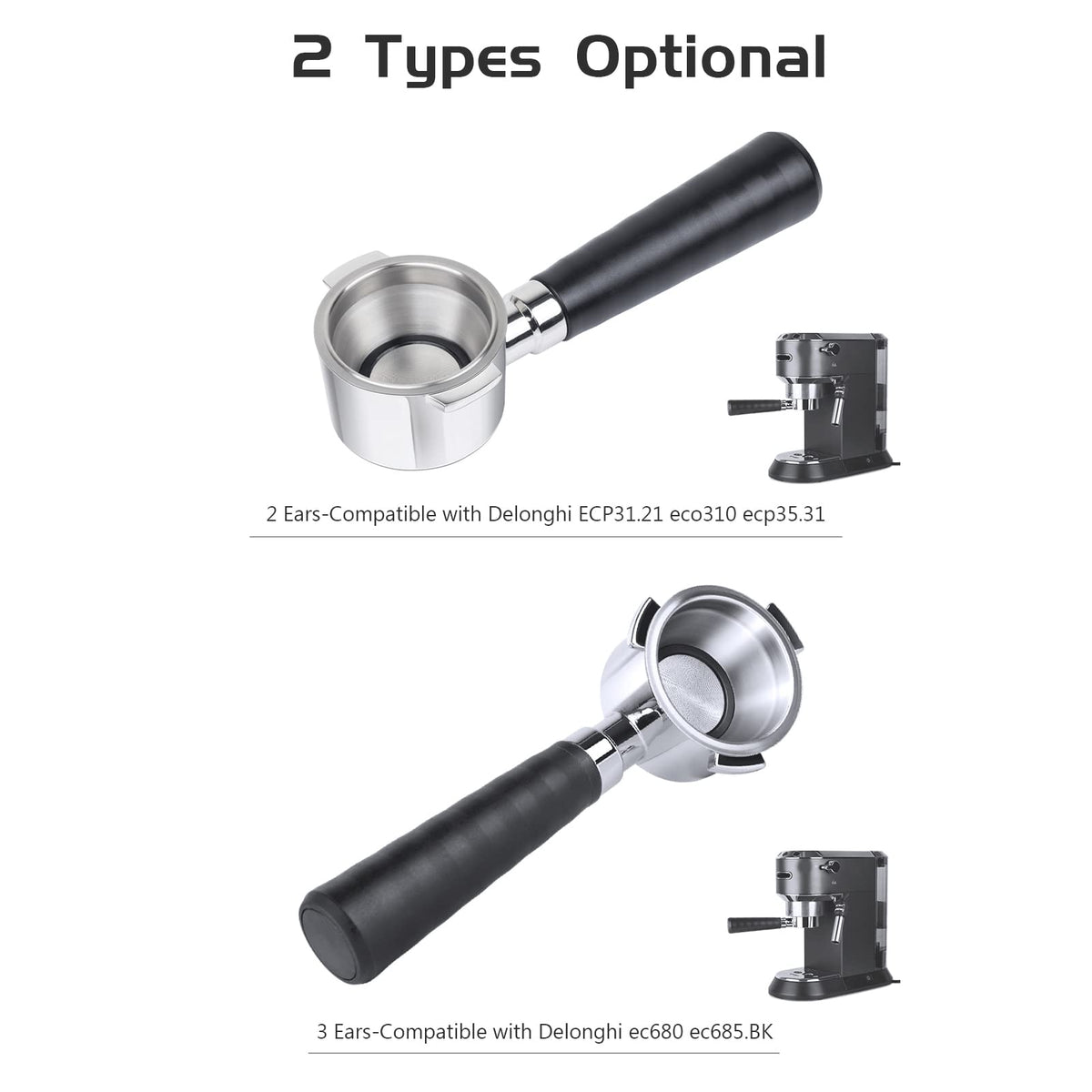 Walmeck Sump Compatible with delonghi Filter Handle Assembly