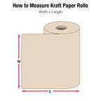 Kraft Paper Roll, 6" x 1200', 30#, Kraft, 1-Roll