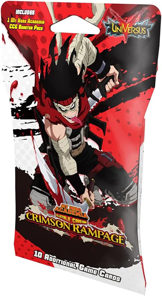 My Hero Academia Collectible Card Game Series 2 Unlimited Crimson Rampage Booster Display | 240-card 24-Pack Booster