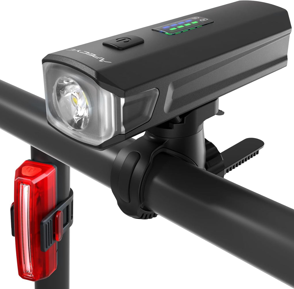 Bike Lights, Rechargeable Bike Front and Back Light for Night Riding