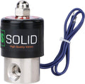 U.S. Solid 1/4" Stainless Steel Electric Solenoid Valve 12VDC Normally Closed VITON