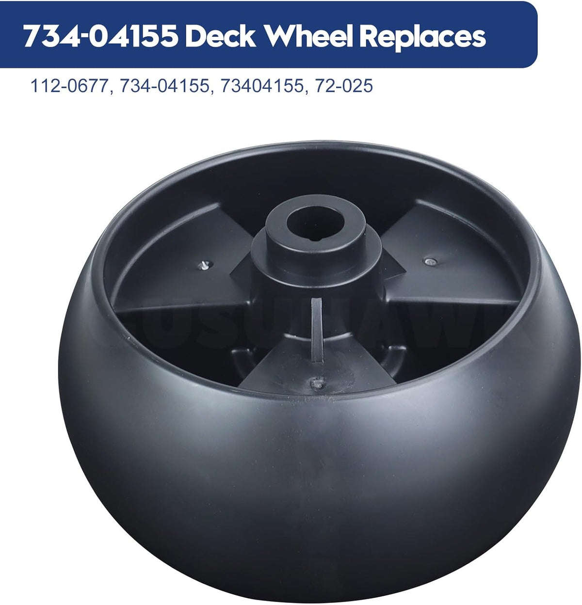2 Pack 734-04155 Deck Wheel with 734-0973 Deck Wheel for Cub Cadet