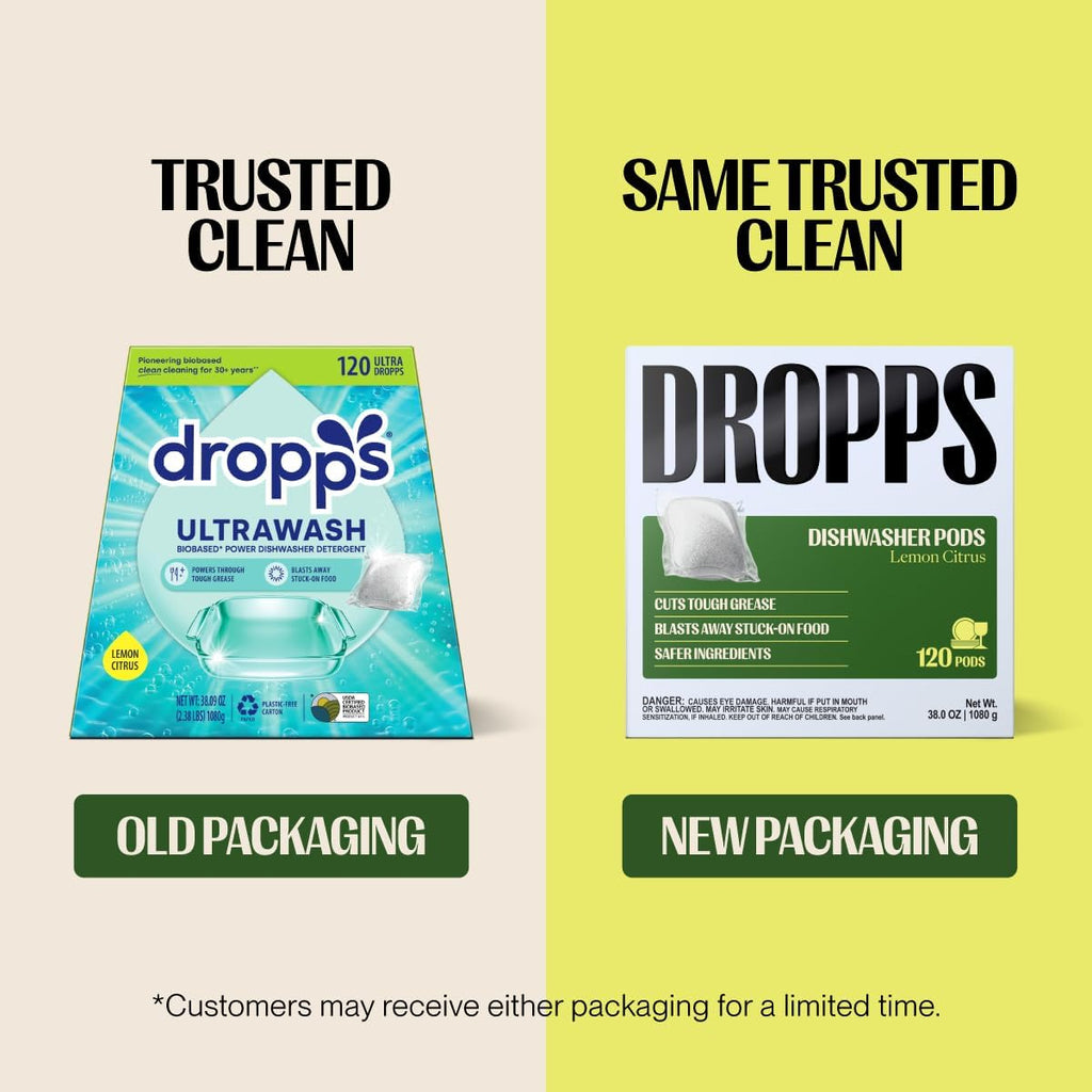 UltraWash Dishwasher Detergent Pods, Lemon Citrus (120 Ct) - Cuts Grease & Stuck-On Food | Sparkling Dishes & Glasses