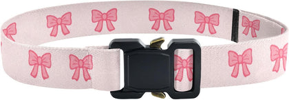 Bow Tie Adjustable Kids Elastic Belts, Girls Boys Stretch Waist Belt with Aluminum Alloy Buckle