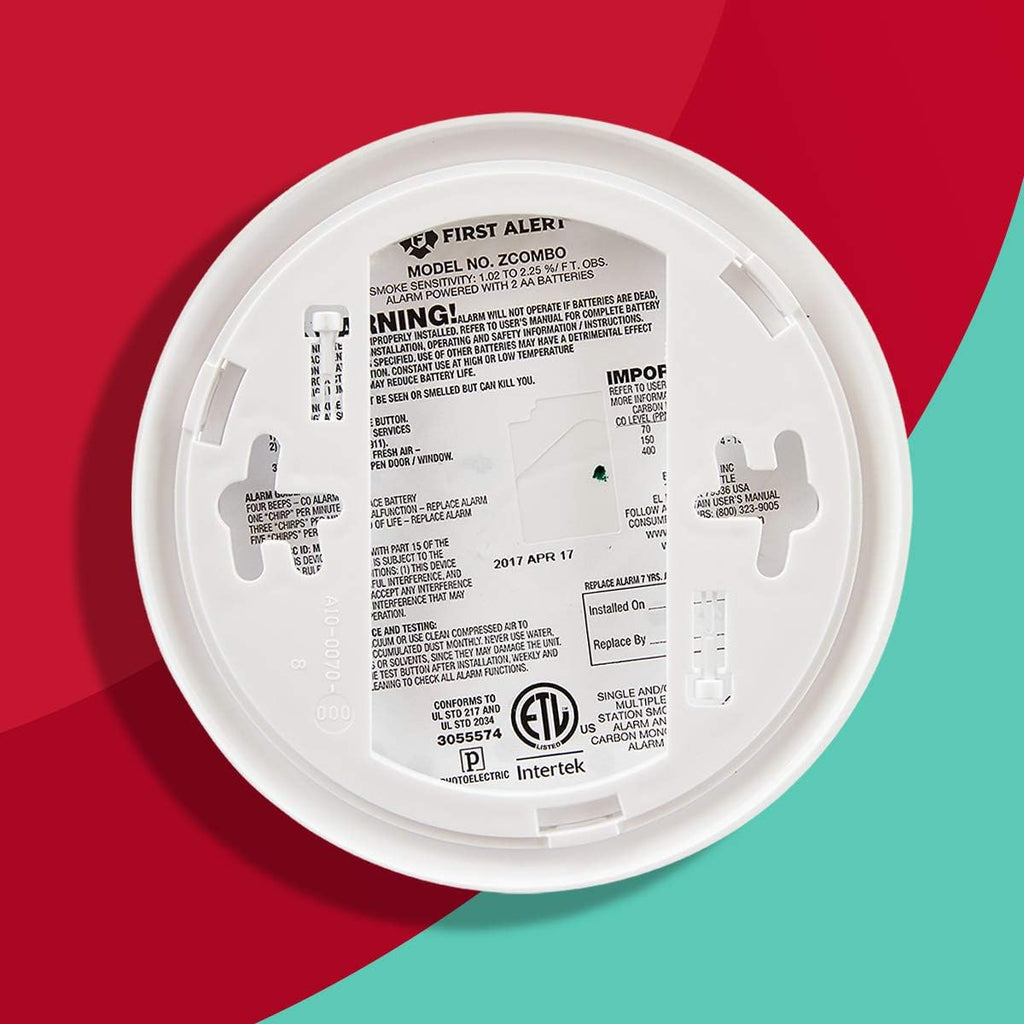 1044817 Wireless Smoke & Carbon Monoxide Alarm Works With ZWAVE & Ring