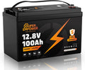12V 100Ah LiFePO4 Battery, Group 24 Deep Cycle RV/Trolling Motor Battery | 1280Wh Capacity, 100A BMS, Low-Temp