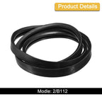uxcell 2/B112 Classic Wrapped 2 Banded 115" Outer Circ B Profile V-Belt